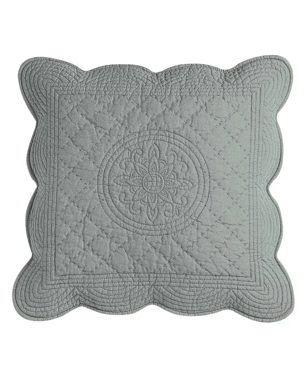 luxe soldes Blancheporte Housse Coussin Unie Style Boutis Cassandre 1