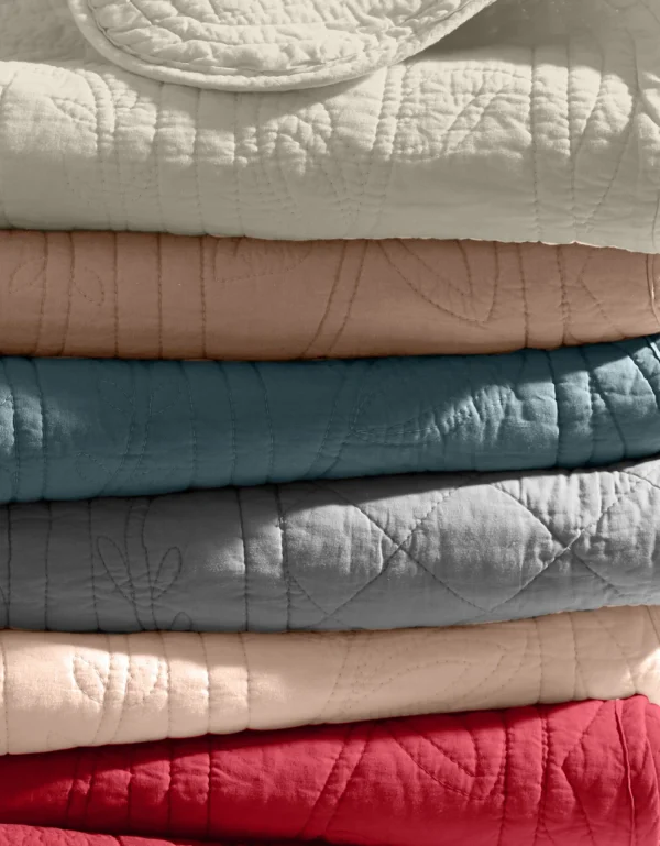 luxe soldes Blancheporte Housse Coussin Unie Style Boutis Cassandre 4