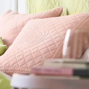 en ligne Blancheporte Housse Coussin Unie Style Boutis Cassandre 7