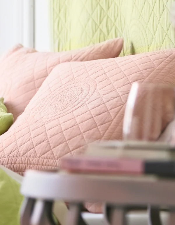 en ligne Blancheporte Housse Coussin Unie Style Boutis Cassandre 3