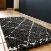Blancheporte Tapis Rectangulaire Saoura Noir Nouvelle tendance 14