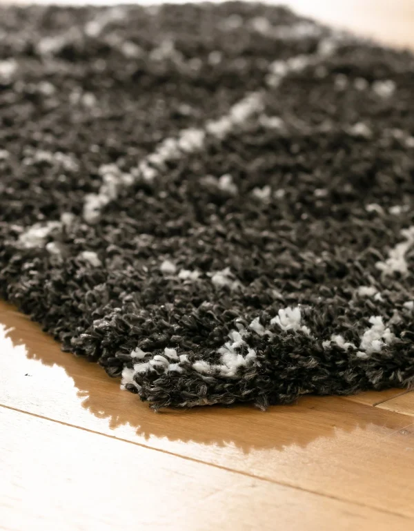 Blancheporte Tapis Rectangulaire Saoura Noir Nouvelle tendance 4