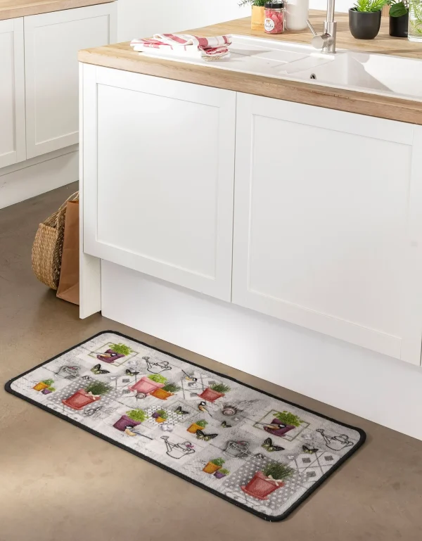 Blancheporte Tapis Cuisine Motif Jardin grande qualité 1