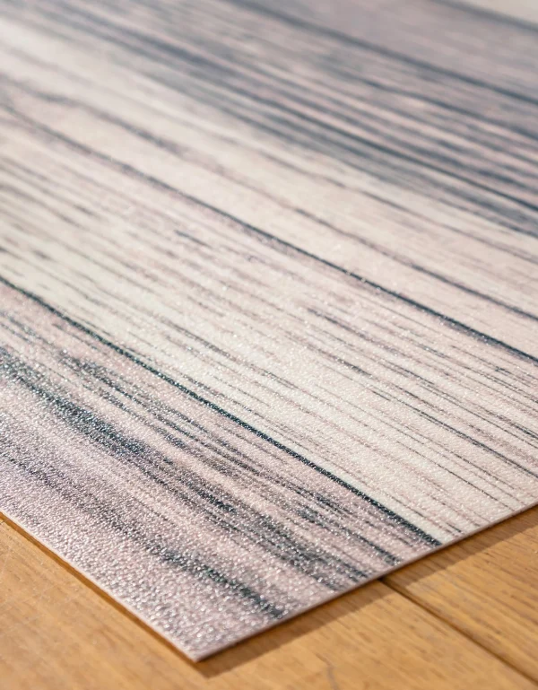 soldes luxe Blancheporte Tapis Vinyle Effet Parquet Cérusé 6