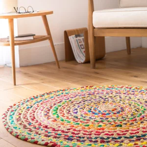Blancheporte Tapis Rond En Jute Et Coton Top ventes 9