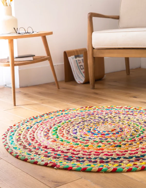 Blancheporte Tapis Rond En Jute Et Coton Top ventes 3