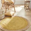 Blancheporte Tapis Rond Jute Bicolore Moutarde/naturel soldes en ligne 10