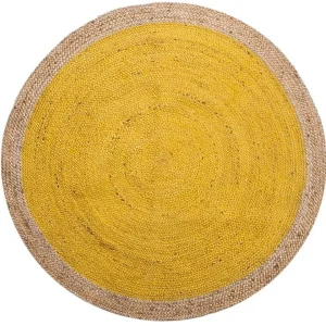 Blancheporte Tapis Rond Jute Bicolore Moutarde/naturel soldes en ligne 12