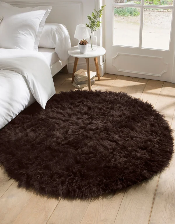 à prix imbattables Blancheporte Tapis Rond Poils Longs 1