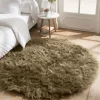 luxe soldes Blancheporte Tapis Rond Poils Longs 14