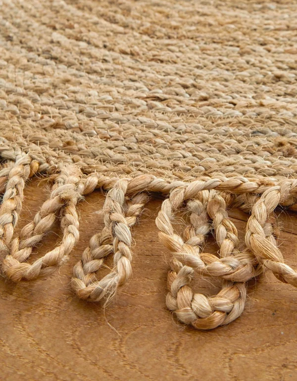 Paiement sécurisé Blancheporte Tapis Rond Jute Naturelle Contour Bouclette 4