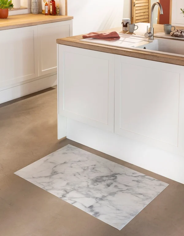 Blancheporte Tapis Vinyle Effet Marbre Blanc Acheter 1