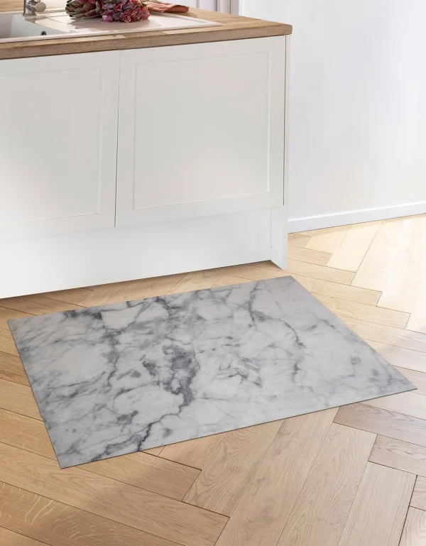 Blancheporte Tapis Vinyle Effet Marbre Blanc Acheter 6