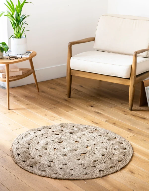 Blancheporte Tapis Rond En Jute destockage 1