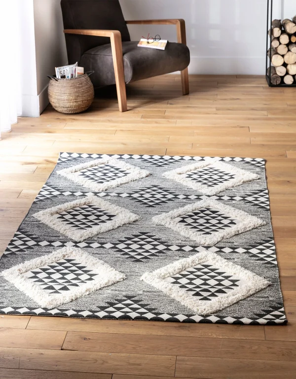Blancheporte Tapis Imprimé Tufté Eko Noir/naturel Livraison gratuite 1