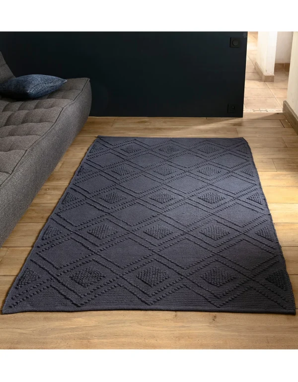 marque pas cher en ligne Blancheporte Tapis Bouclette En Coton Imprimé 1