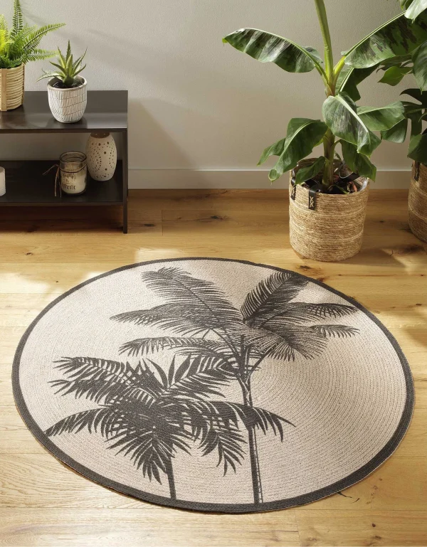 Blancheporte Tapis Rond Imprimé Palmiers Service Clients Dédié 1
