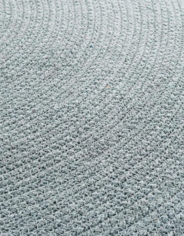 boutiqued pas cher Blancheporte Tapis Rond Finition Pompons Gris/rose 5