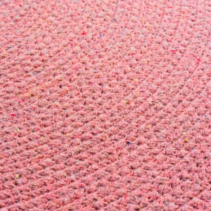 Blancheporte Tapis Rond Finition Pompons Rose grande surprise 12