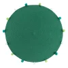 vente chaude Blancheporte Tapis Rond Finition Pompons Vert 13