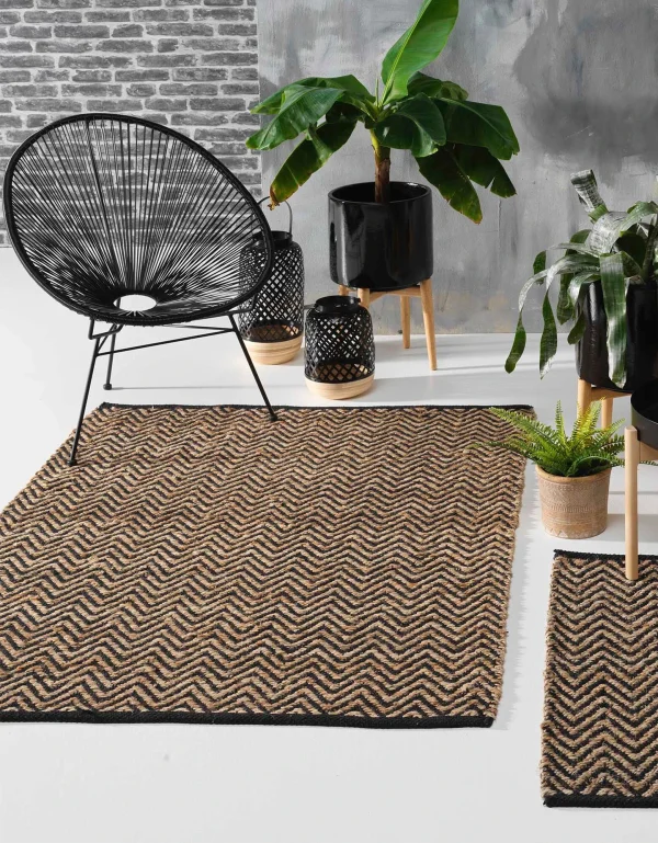mode tendance Blancheporte Tapis Jute-coton Imprimé – Rectangulaire 1