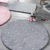 Blancheporte Tapis Flanelle Imprimé étoiles Phosphorescentes – Rond soldes de Noël 19