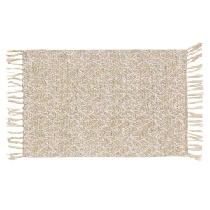 Blancheporte Tapis Rectangulaire Finition Franges, Motif Feuillage acheter 7
