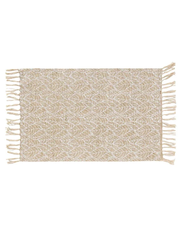 Blancheporte Tapis Rectangulaire Finition Franges, Motif Feuillage acheter 3