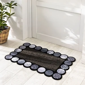 Satisfait ou Remboursé Blancheporte Tapis D’entrée Rectangulaire, Motif Rosaces 6