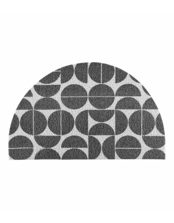 mode pas chere Blancheporte Tapis D’entrée Demi Lune, Motif Géométrique 1