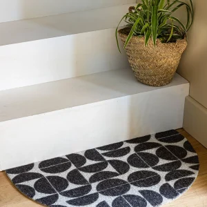 mode pas chere Blancheporte Tapis D’entrée Demi Lune, Motif Géométrique 6