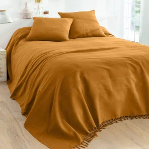 Blancheporte Plaid Ou Jeté Uni Coton Tissage Artisanal guranteed de qualité 9