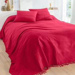 Prestation Et Rapide Blancheporte Plaid Ou Jeté Uni Coton Tissage Artisanal 10