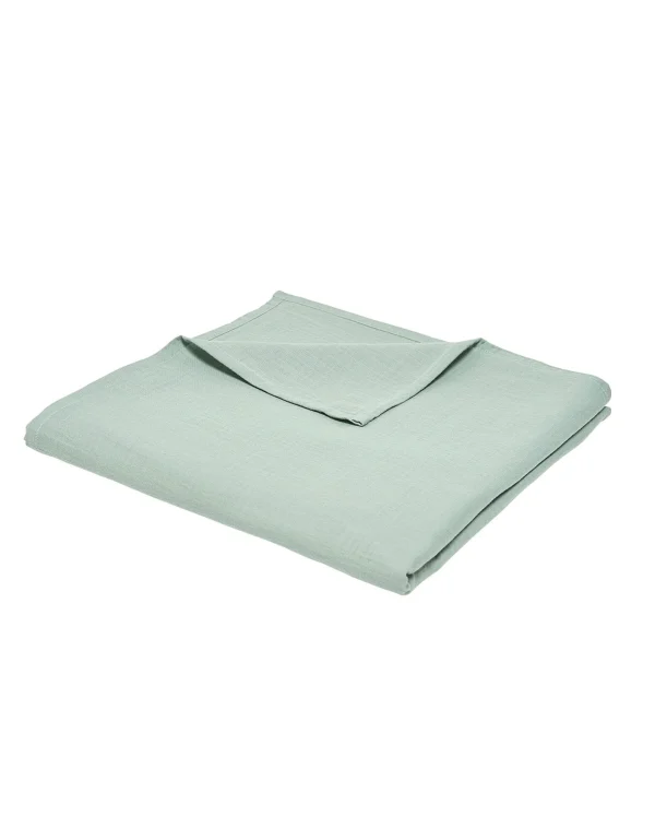 Pas Cher soldes France Blancheporte Plaid Uni Ou Jeté De Canapé Gaze De Coton 3