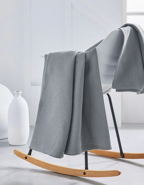 Blancheporte Jeté De Canapé Ou Plaid Uni Nid D’abeille – Coton solde en ligne 3