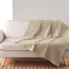 outlet Blancheporte Plaid Ou Jeté De Canapé Nid D’abeille Coton Uni 11