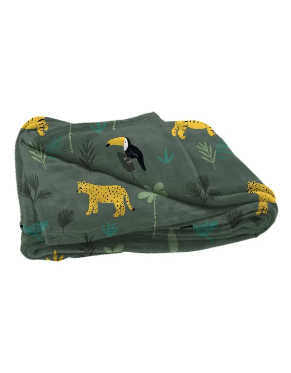site officiel Blancheporte Plaid Imprimé Animaux Sauvages 1