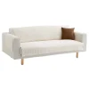 france en ligne Blancheporte Protège-salon Rayé Coton Polyester Effet Lin 8