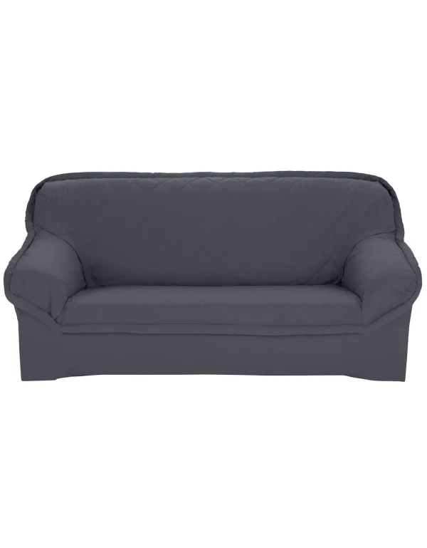 De Qualité Colombine Housse Bachette Matelassée Coton Uni Fauteuils Canapés Accoudoirs 1