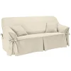 mode pas cher Colombine Housse Bachette Coton Uni Nouettes Fauteuil Canapés 7