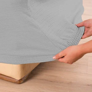 officiel Blancheporte Housse Extensible Unie Canapé Fauteuil Accoudoirs 9