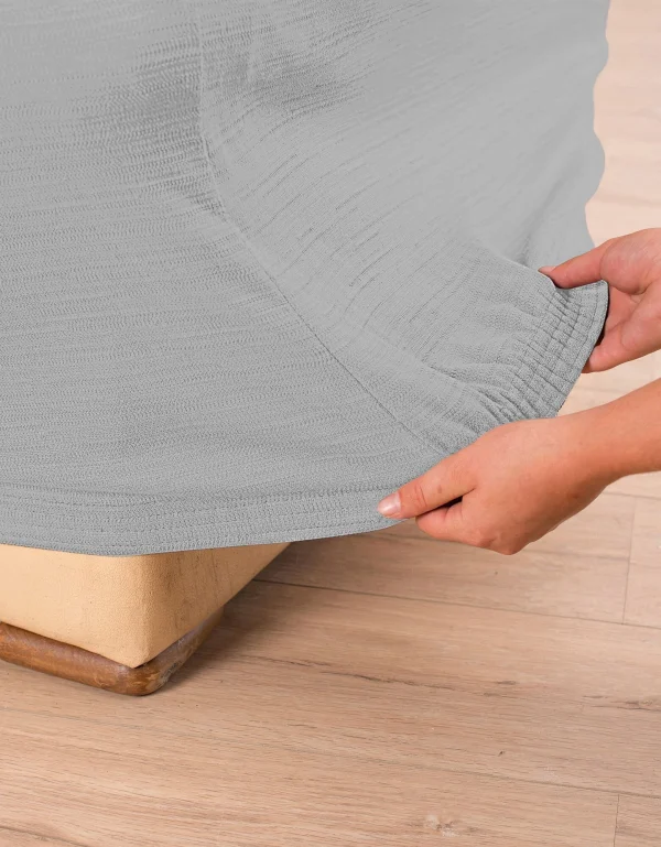 officiel Blancheporte Housse Extensible Unie Canapé Fauteuil Accoudoirs 4