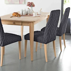 Blancheporte Housse Chaise Unie Gaufrée Bi-extensible Prestation Et Rapide 6