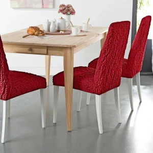 Pas Cher soldes France Blancheporte Housse Chaise Unie Gaufrée Bi-extensible 6
