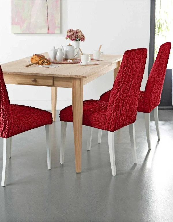 Pas Cher soldes France Blancheporte Housse Chaise Unie Gaufrée Bi-extensible 3