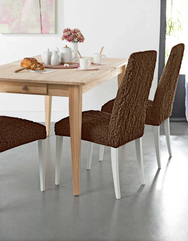 Blancheporte Housse Chaise Unie Gaufrée Bi-extensible vente pas cher en ligne 3