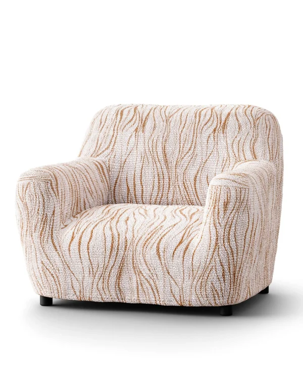Blancheporte Housse Bi-extensible Microfibre Imprimé Vagues Pour Fauteuil Et Canapé site pas cher 5