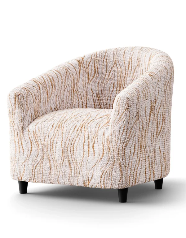 Retour gratuit en magasin. Blancheporte Housse Microfibre Bi-extensible Imprimé Vague Spéciale Fauteuil Cabriolet 1
