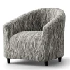 Retour gratuit en magasin. Blancheporte Housse Microfibre Bi-extensible Imprimé Vague Spéciale Fauteuil Cabriolet 11