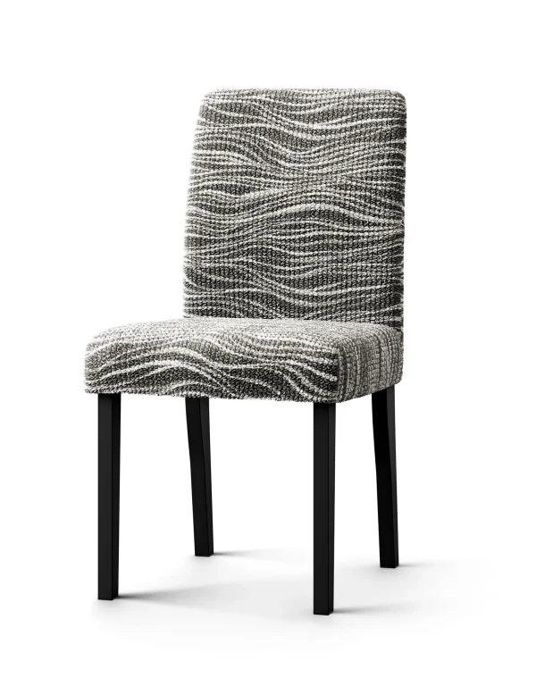 Blancheporte Housse Microfibre Bi-extensible Imprimé Vagues Spéciale Chaise Couleurs variées 1